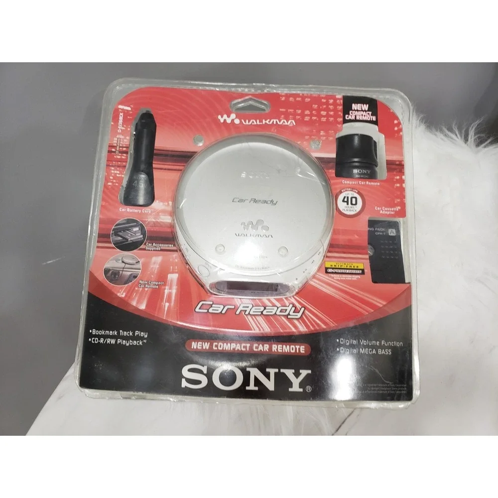 Sony CD Walkman - Portable CD Player w/ Car Kit (D-EJ368CK) NEW